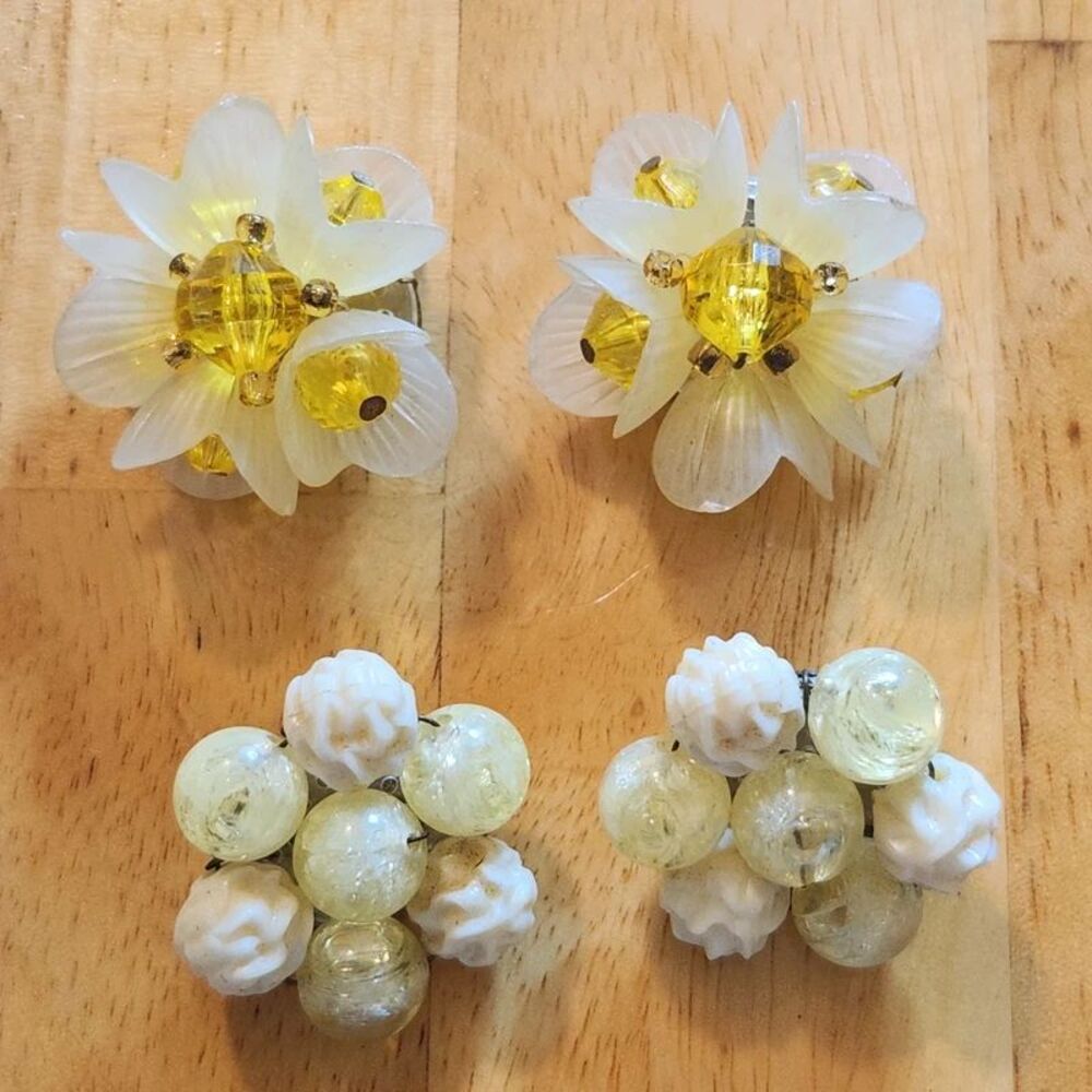W. Germany Vintage Clip On Earrings